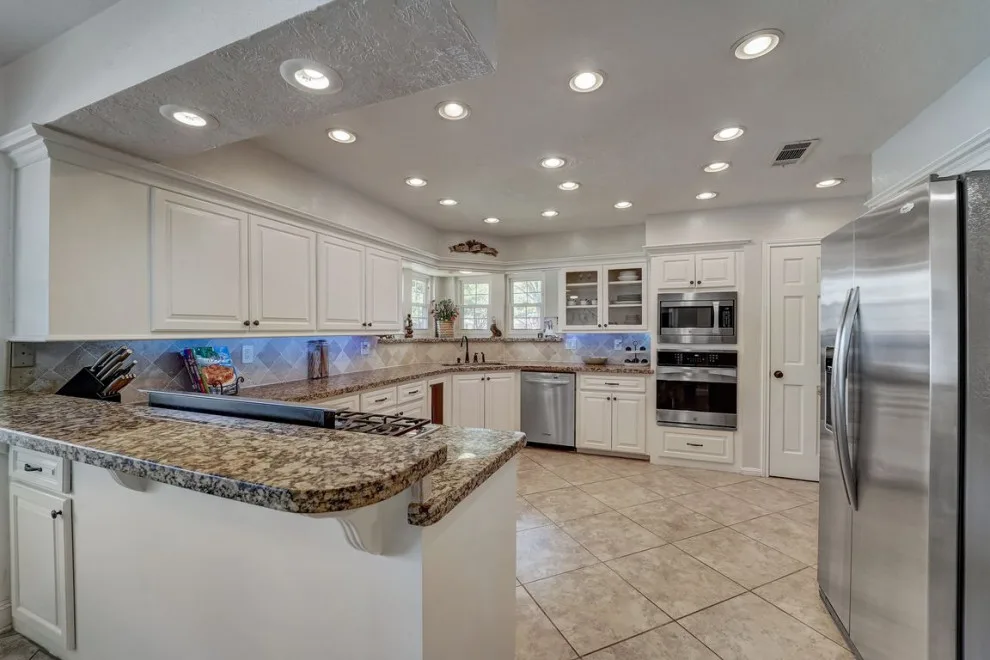 Houston Texas Classic White Kitchen Renovation by Smart Remodeling LLC - Photo 3
