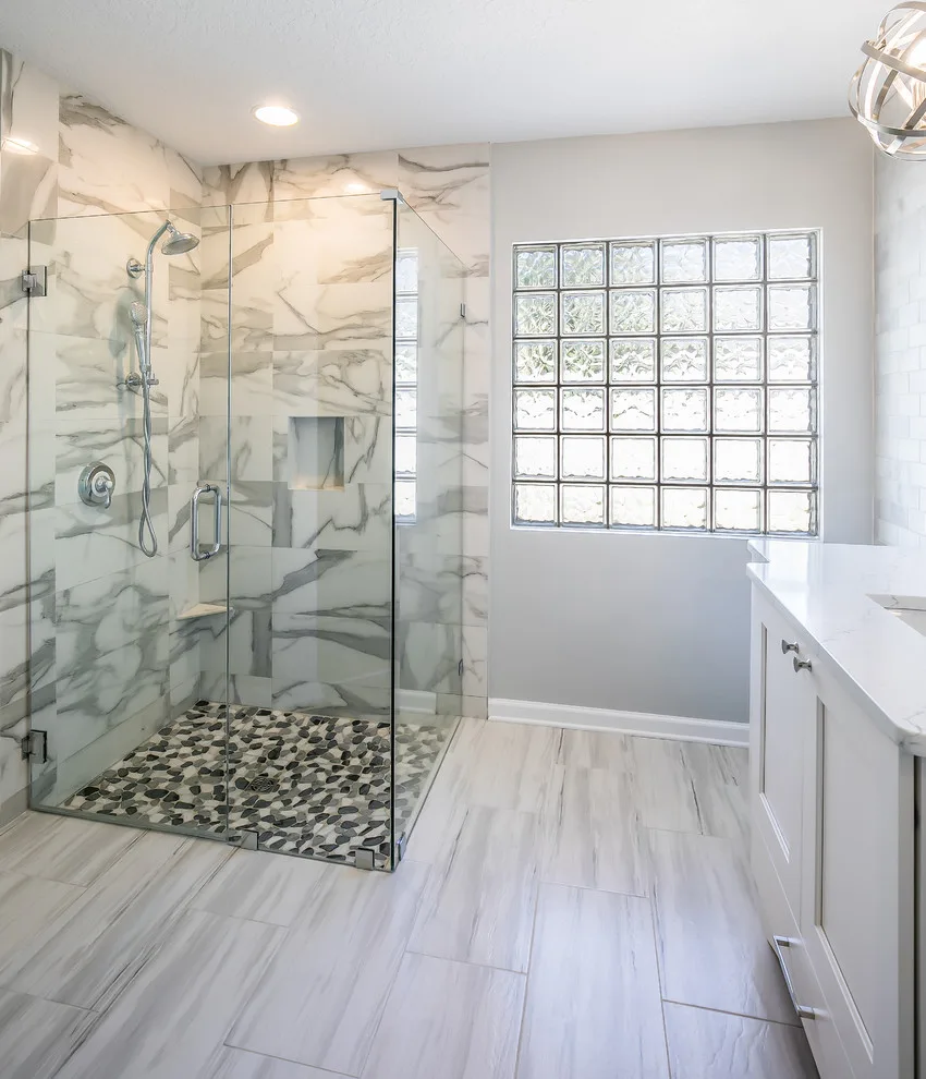Minimalist White Bathroom Design by BeeTree Homes - Photo 9