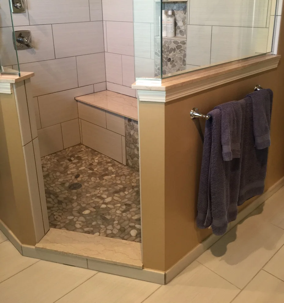 Clinton Twp Bathroom Renovation with New Layout by Kopke Remodeling & Design - Photo 2