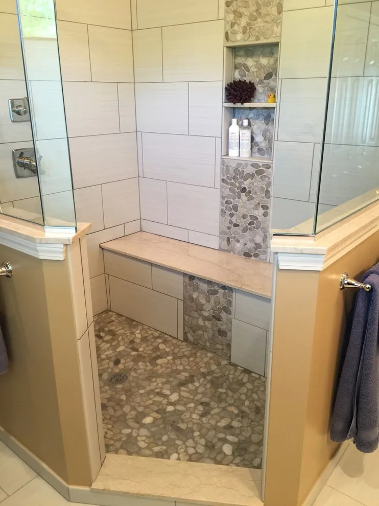 Clinton Twp Bathroom Renovation with New Layout by Kopke Remodeling & Design - Photo 14