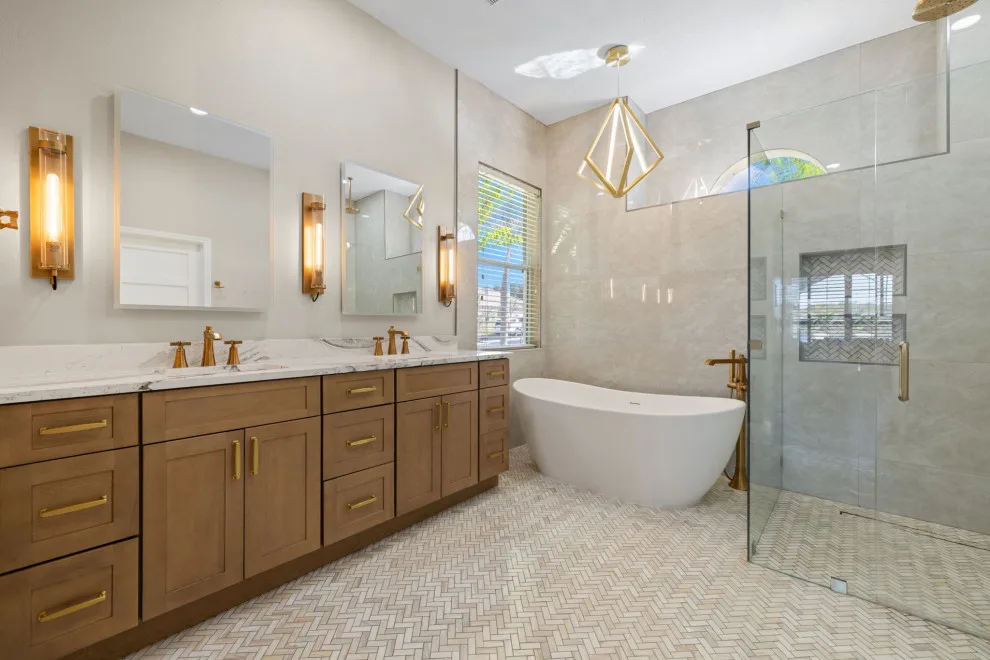 CMK Bathroom Renovation with Zero Entry Shower by CMK Construction - Photo 8