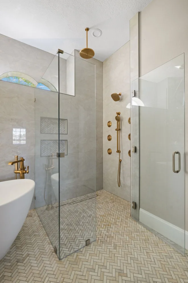 CMK Bathroom Renovation with Zero Entry Shower by CMK Construction - Photo 7