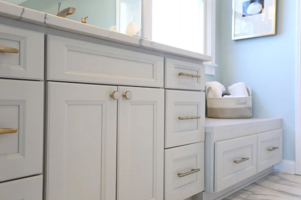 Contemporary Coastal Master Bathroom by Compass Design, LLC - Photo 5