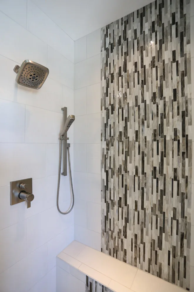 Contemporary Coastal Master Bathroom by Compass Design, LLC - Photo 2