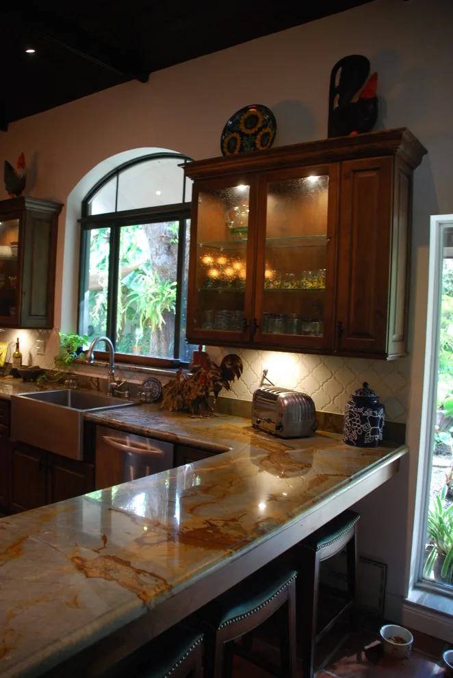 Rustic Kitchen at Coconut Grove by Eleet Fine American Cabinetry - Photo 18