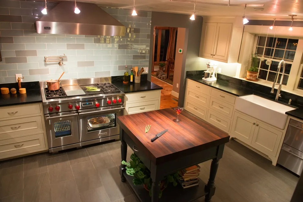 Wood Counter with Beaded Inset by Taylor Made Cabinets, Leominster MA - Photo 8