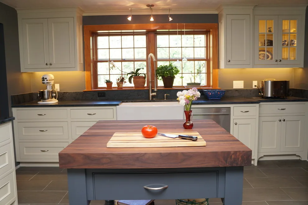 Wood Counter with Beaded Inset by Taylor Made Cabinets, Leominster MA - Photo 3