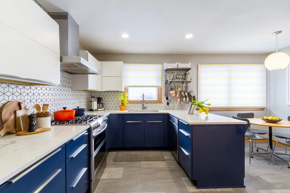 Vibrant Midcentury Modern Kitchen by North Shore Kitchen & Bath - Photo 5