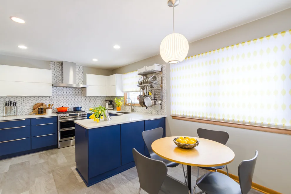 Vibrant Midcentury Modern Kitchen by North Shore Kitchen & Bath - Photo 4
