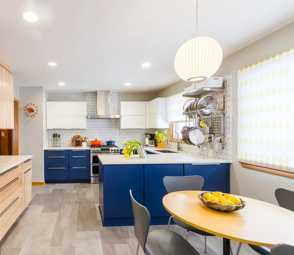 Vibrant Midcentury Modern Kitchen by North Shore Kitchen & Bath - Photo 2