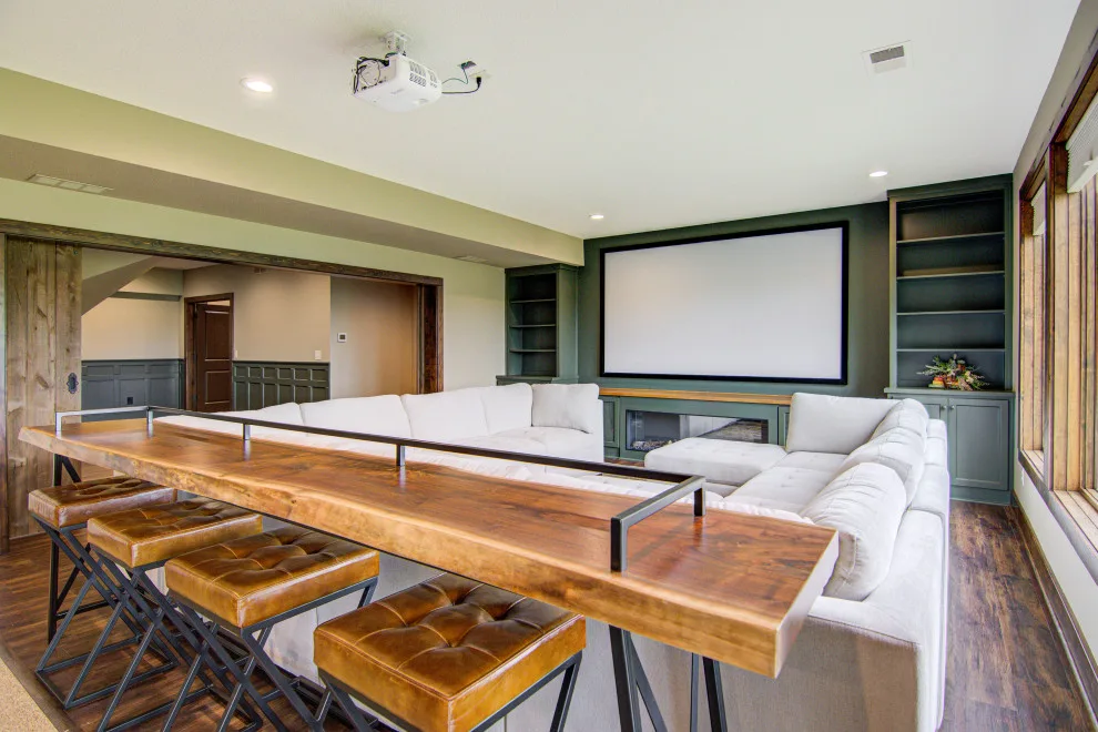 Year-Round Entertaining Basement Renovation by KCBR Design | Remodel - Photo 2