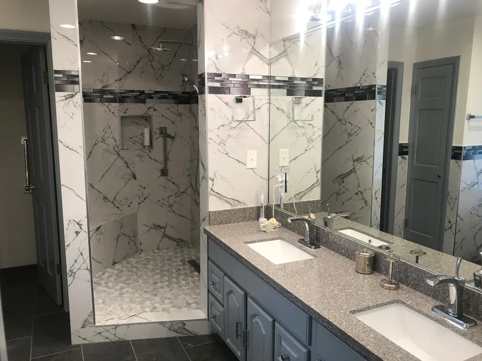 Total Bathroom Renovation by Amos Tile LV - Photo 4