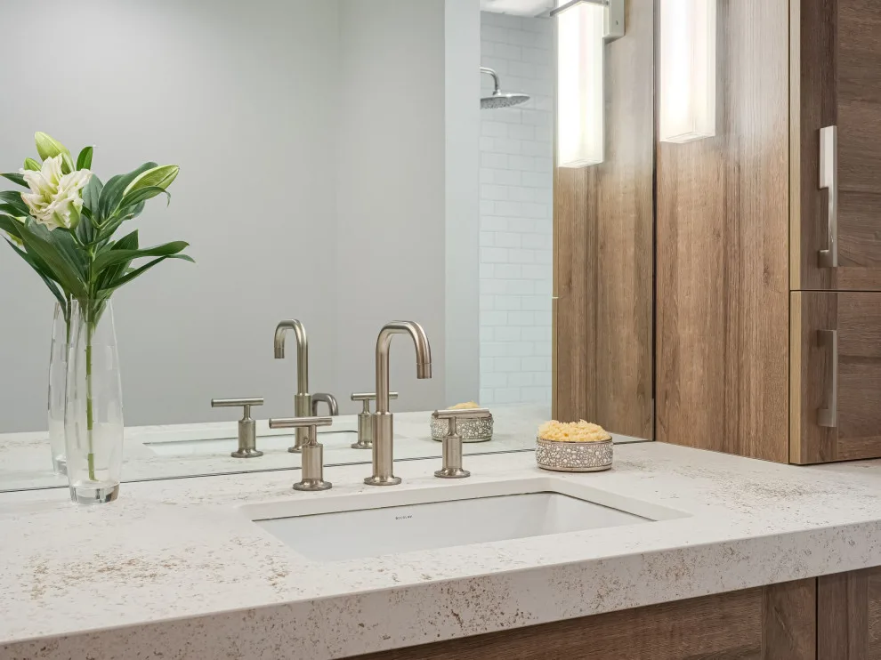 Apartment Restroom by Sawhill Kitchens - Photo 4