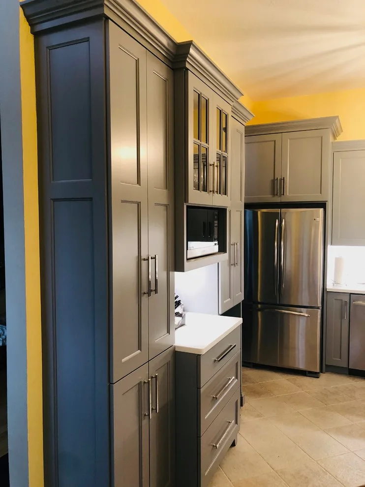 Gray Kitchen in the Condo by Taylor Made Cabinets, Leominster MA - Photo 6