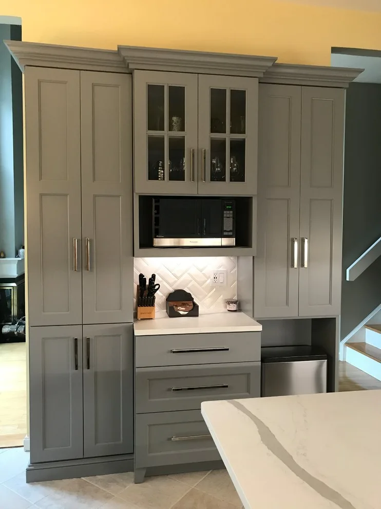 Gray Kitchen in the Condo by Taylor Made Cabinets, Leominster MA - Photo 9