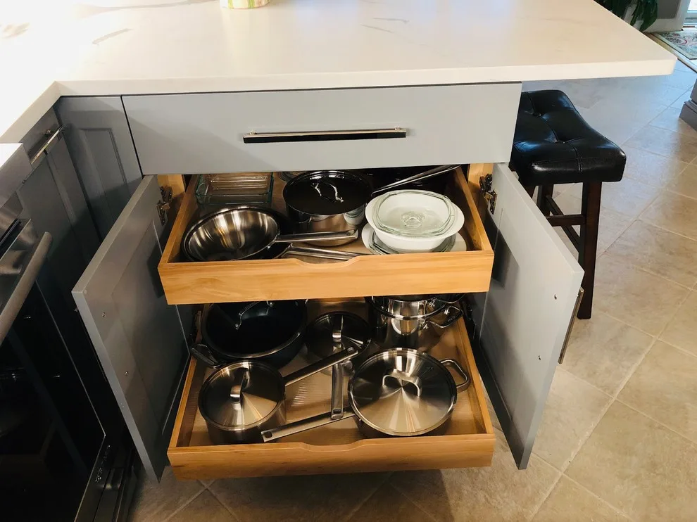 Gray Kitchen in the Condo by Taylor Made Cabinets, Leominster MA - Photo 8