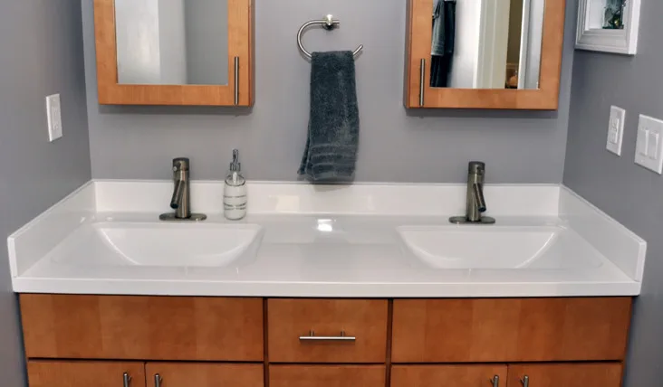 Midland, MI Conservative Cascade Bathroom Renovation by Tri-City Remodeling & Nowak Cabinets - Photo 2