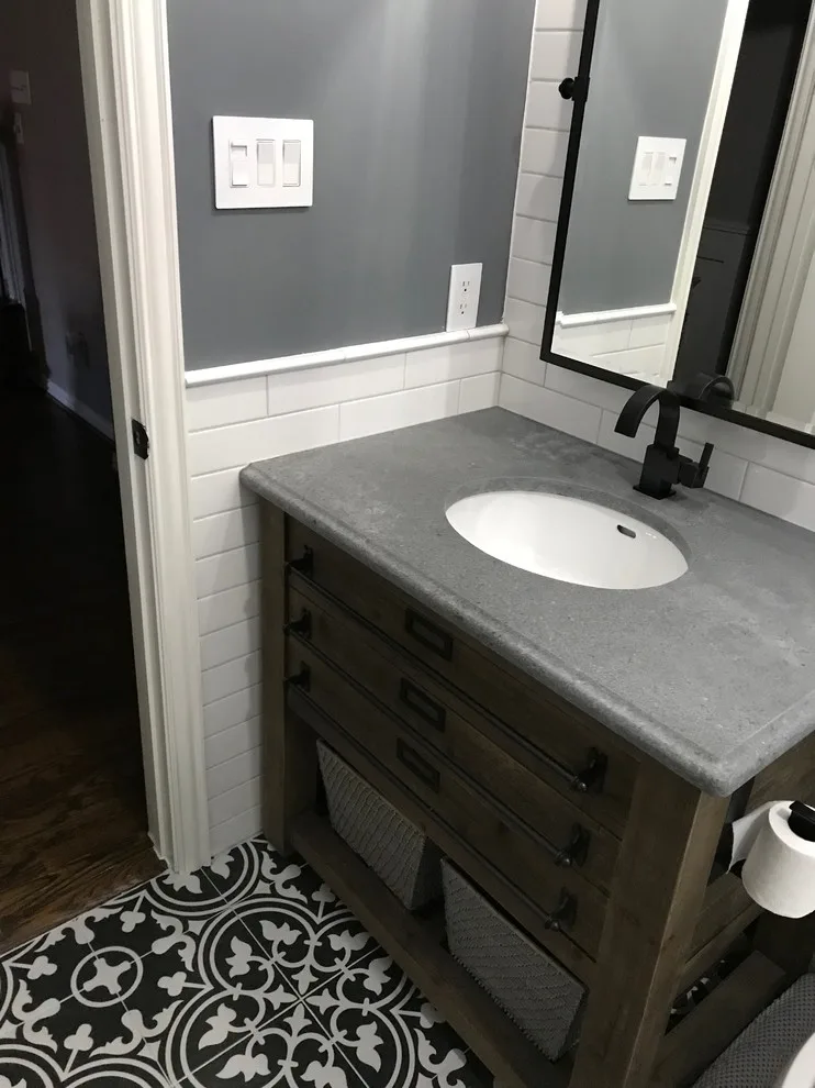 Modern Restroom by James Chris Design Build, LLC. - Photo 4
