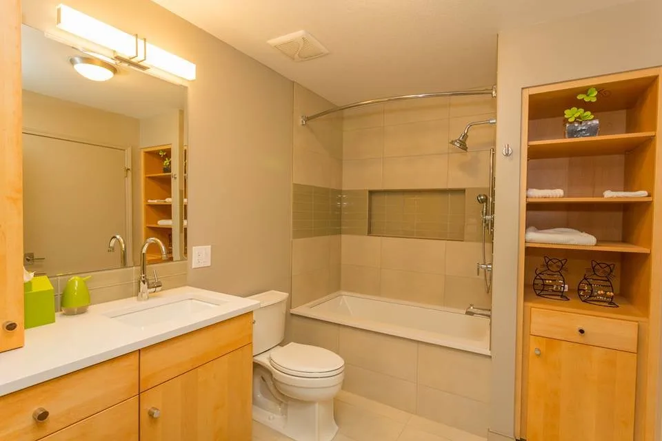 Modern Bathroom Renovation by Allure Construction And Design, Inc - Photo 3