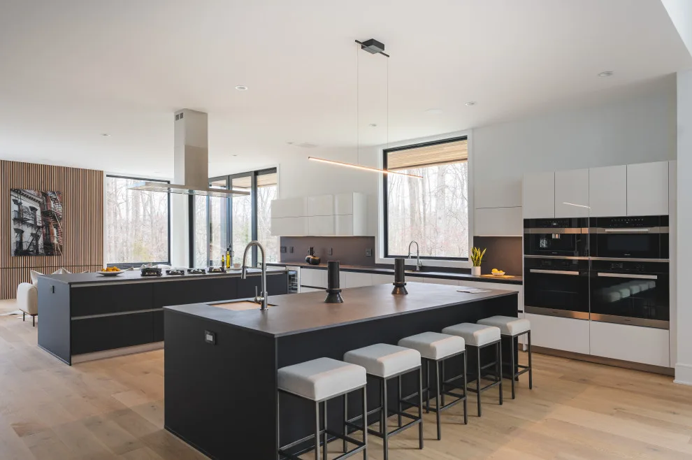 Modern Monochrome Kitchen in McLean VA by UCS Kitchen Design - Photo 5