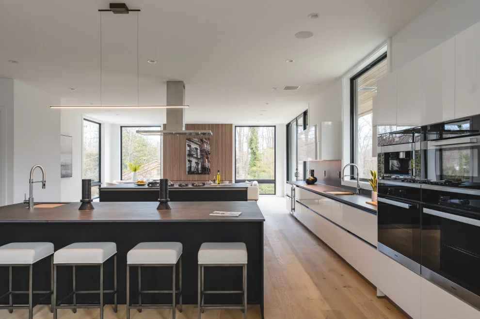 Modern Monochrome Kitchen in McLean VA by UCS Kitchen Design - Photo 9