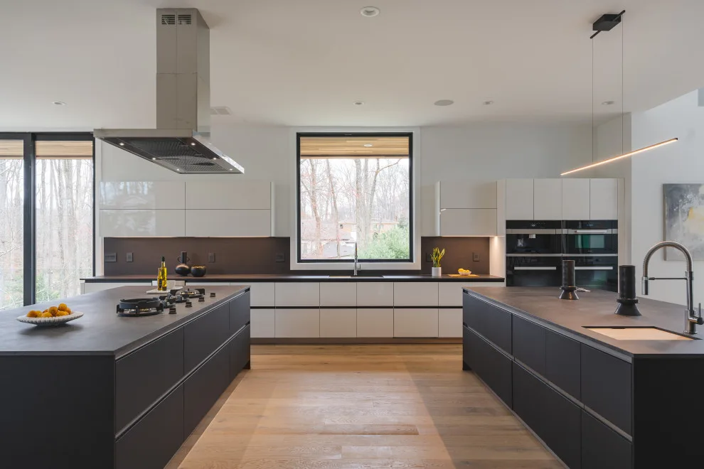 Modern Monochrome Kitchen in McLean VA by UCS Kitchen Design - Photo 8