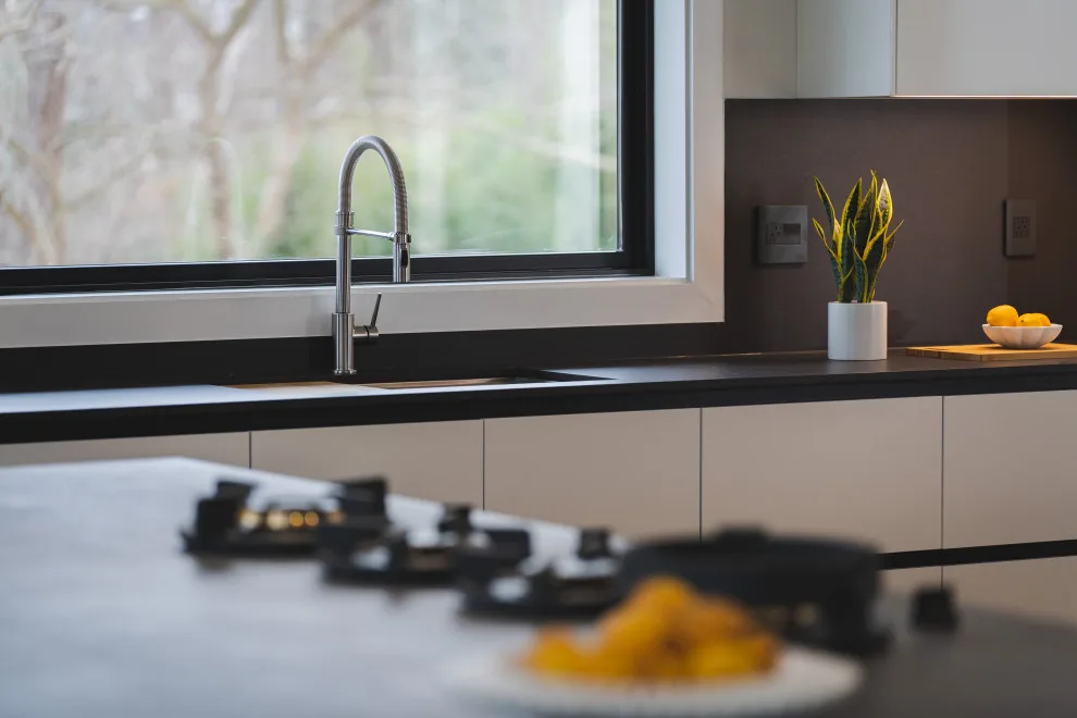 Modern Monochrome Kitchen in McLean VA by UCS Kitchen Design - Photo 12