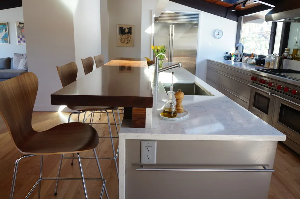 Contemporary Deck Style Kitchen by Taylor Made Cabinets, Leominster MA - Photo 7