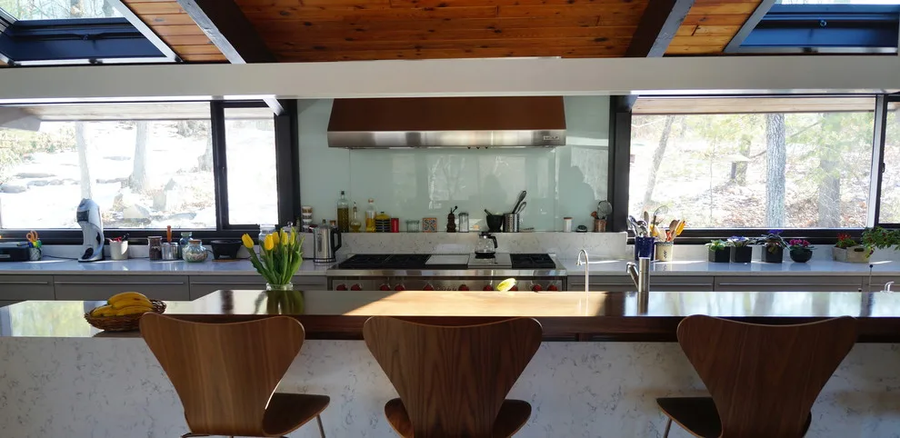 Contemporary Deck Style Kitchen by Taylor Made Cabinets, Leominster MA - Photo 9