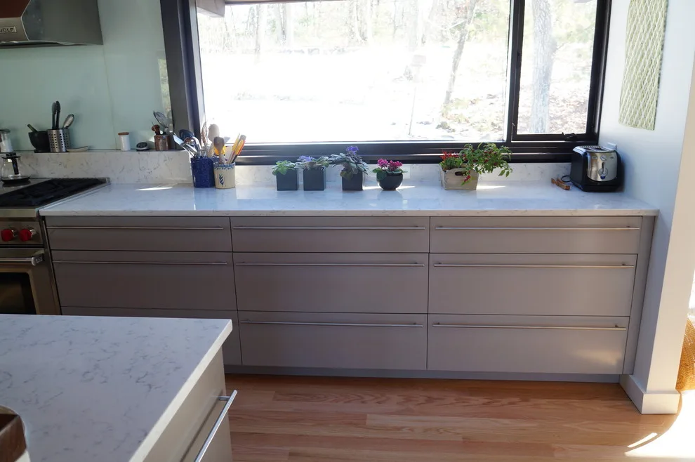 Contemporary Deck Style Kitchen by Taylor Made Cabinets, Leominster MA - Photo 14