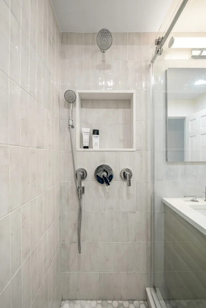 Modern Rustic Bathroom Renovation by Eastside Design & Build Inc. - Photo 3