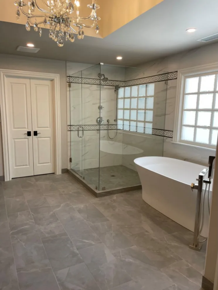 Modern French Bathroom by Custom Professional Remodeling, Inc - Photo 7