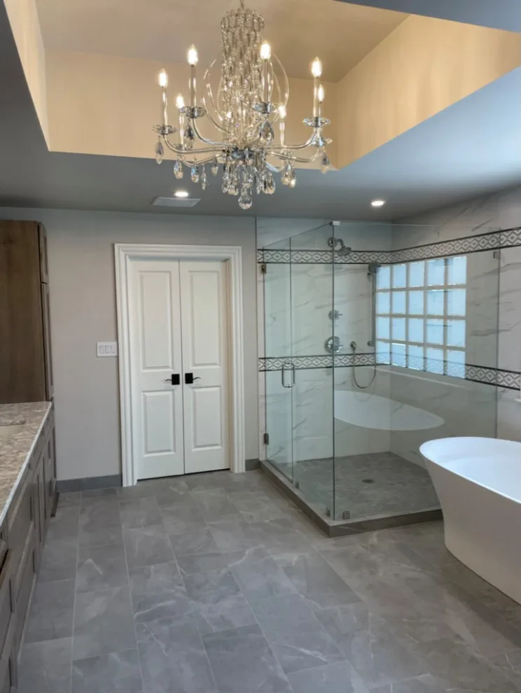 Modern French Bathroom by Custom Professional Remodeling, Inc - Photo 2