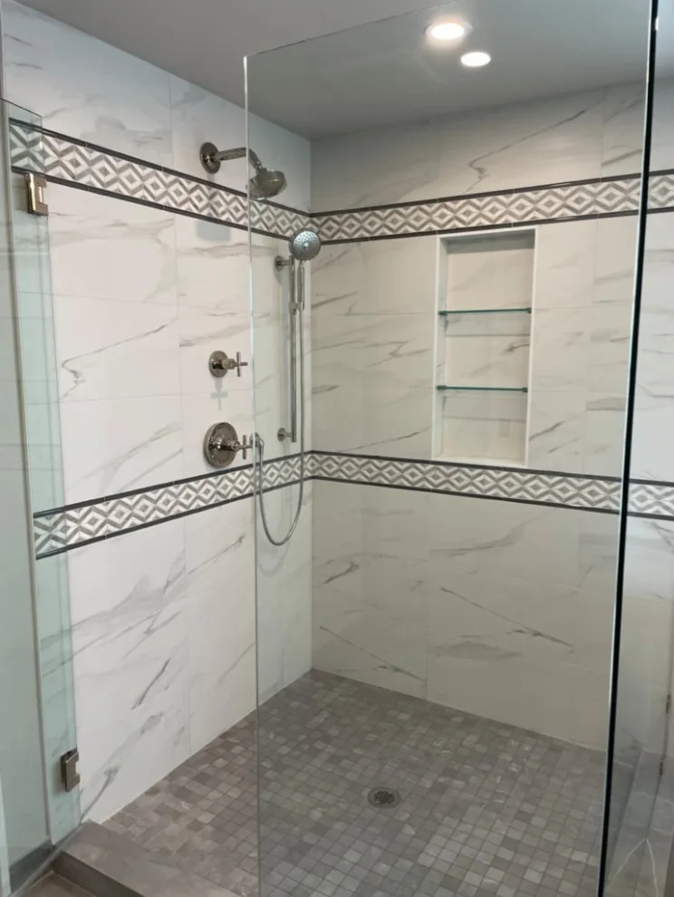 Modern French Bathroom by Custom Professional Remodeling, Inc - Photo 4