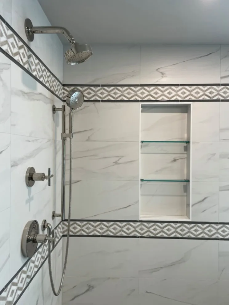 Modern French Bathroom by Custom Professional Remodeling, Inc - Photo 3