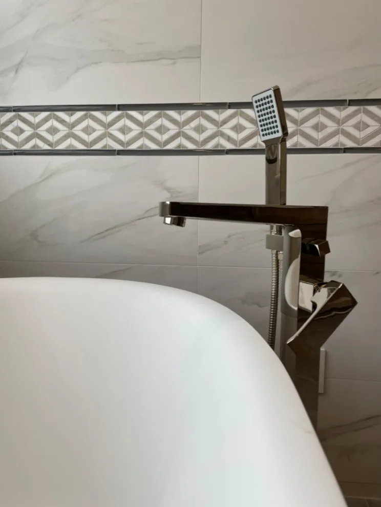 Modern French Bathroom by Custom Professional Remodeling, Inc - Photo 9