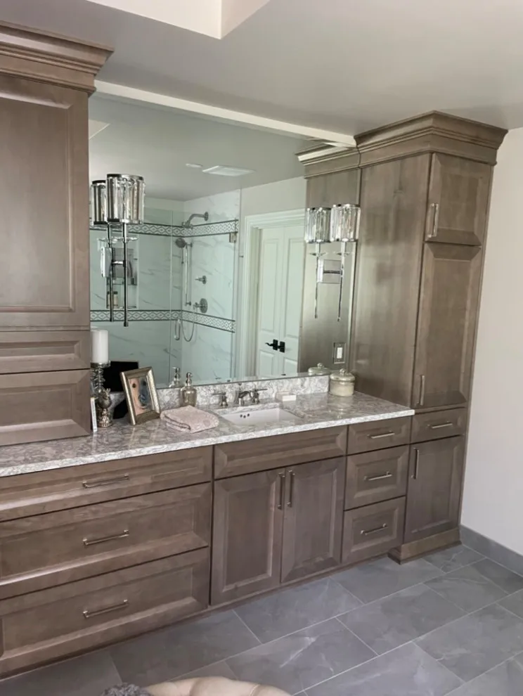 Modern French Bathroom by Custom Professional Remodeling, Inc - Photo 8