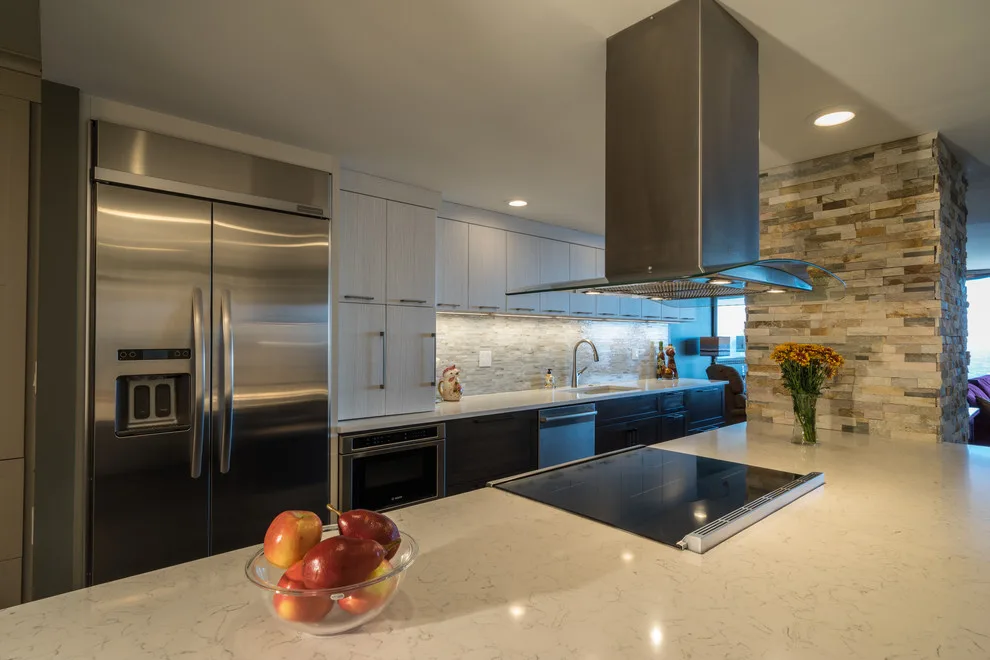 Modern Kitchen Design with Texture by North Shore Kitchen Design Center - Photo 8
