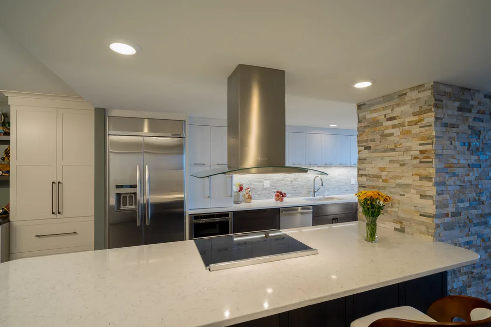 Modern Kitchen Design with Texture by North Shore Kitchen Design Center - Photo 5