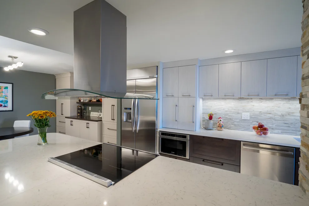 Modern Kitchen Design with Texture by North Shore Kitchen Design Center - Photo 4