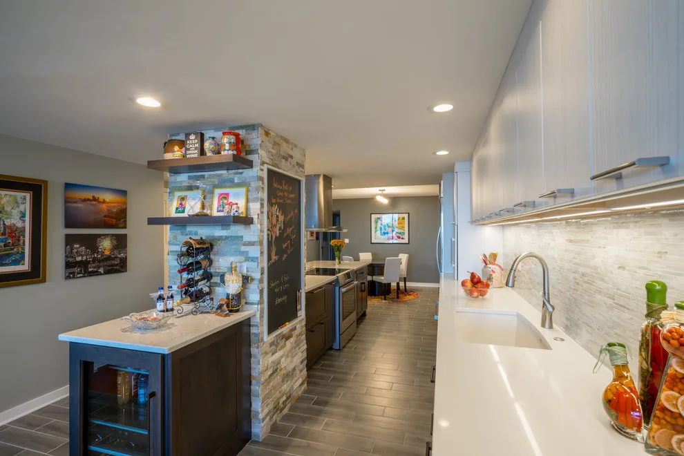 Modern Kitchen Design with Texture by North Shore Kitchen Design Center - Photo 6