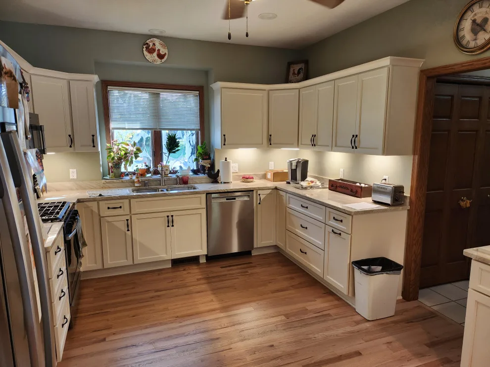 Modern Kitchen and Pantry Facelift in Eggshell by Kitchen Solvers Of Madison - Photo 10