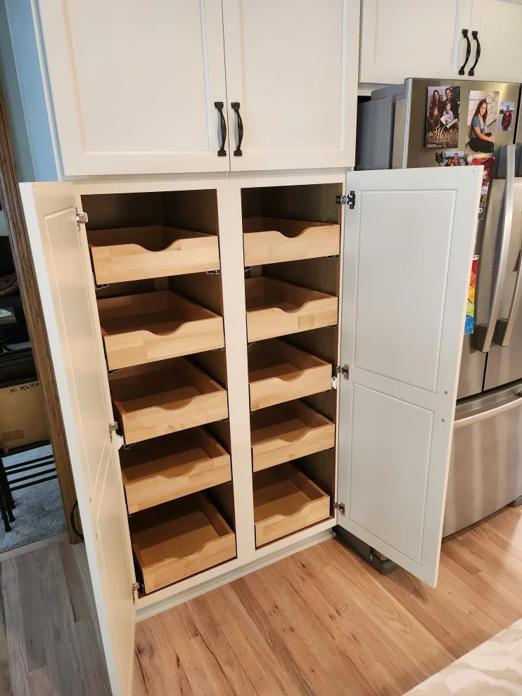 Modern Kitchen and Pantry Facelift in Eggshell by Kitchen Solvers Of Madison - Photo 6