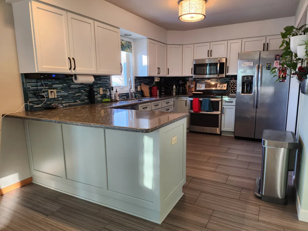 Modern Kitchen Revamp in Dove White and Agave by Kitchen Solvers Of Madison - Photo 12