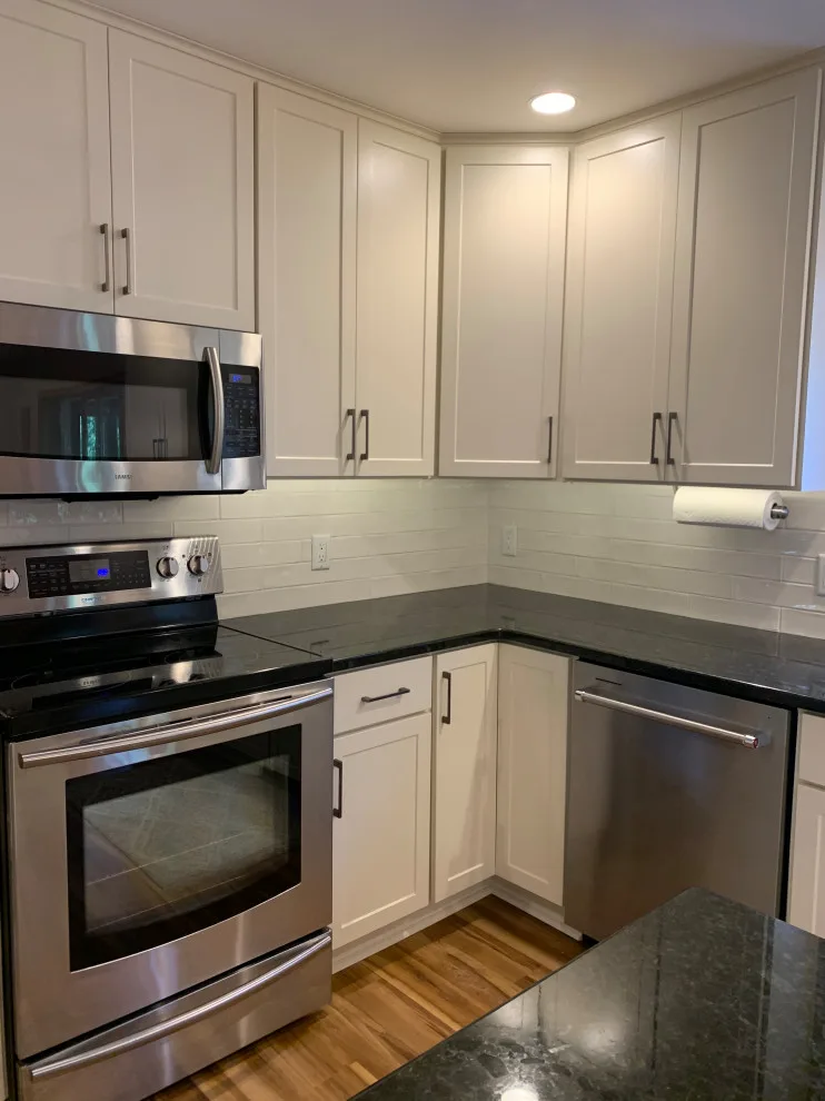 Modern Kitchen Featuring Off-White Shaker Cabinets by Kitchen Solvers Of Madison - Photo 5