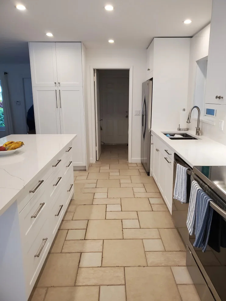 Modern Kitchen Renovation in Matte White Finish by Kitchen Solvers Of Fort Lauderdale - Photo 6