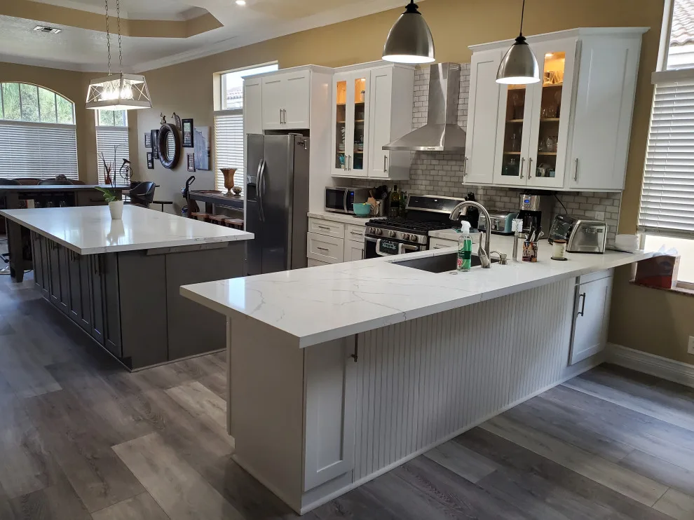 Modern Kitchen Renovation Featuring a Dual Color Scheme by Kitchen Solvers Of Fort Lauderdale - Photo 4