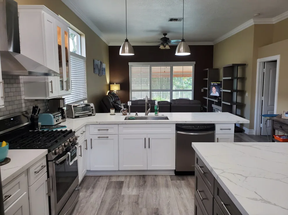 Modern Kitchen Renovation Featuring a Dual Color Scheme by Kitchen Solvers Of Fort Lauderdale - Photo 9