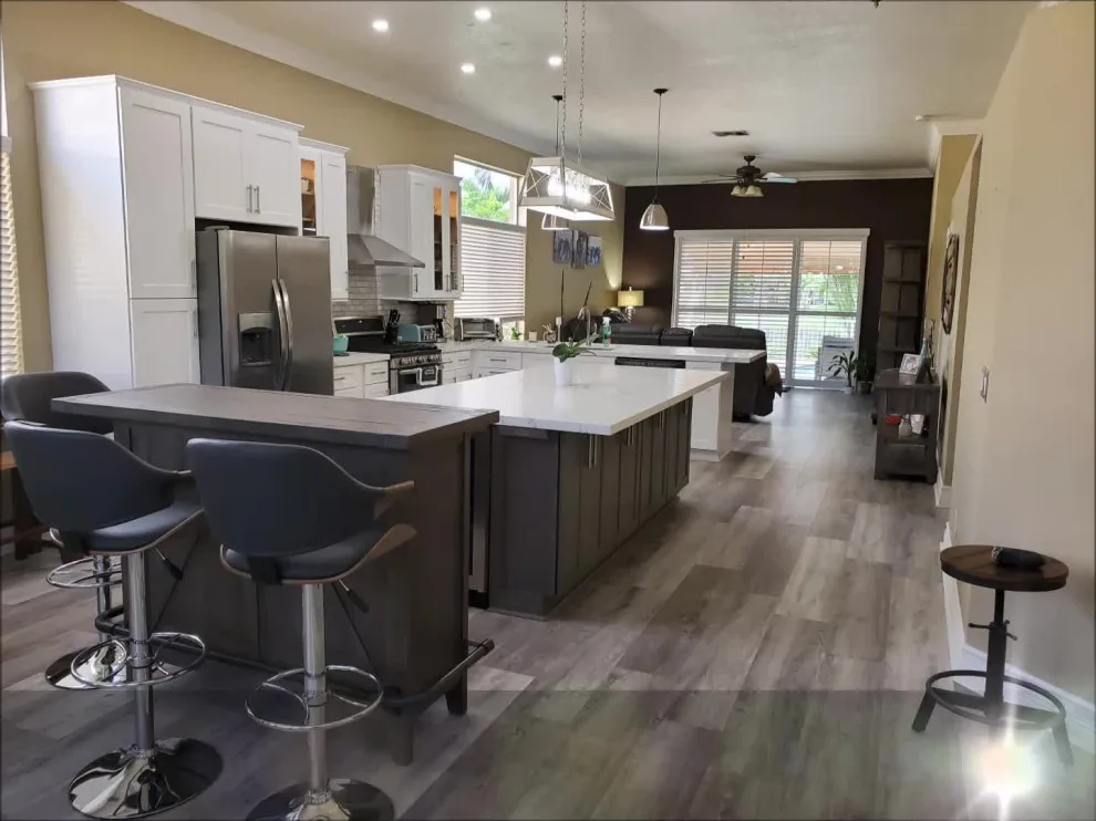 Modern Kitchen Renovation Featuring a Dual Color Scheme by Kitchen Solvers Of Fort Lauderdale - Photo 11