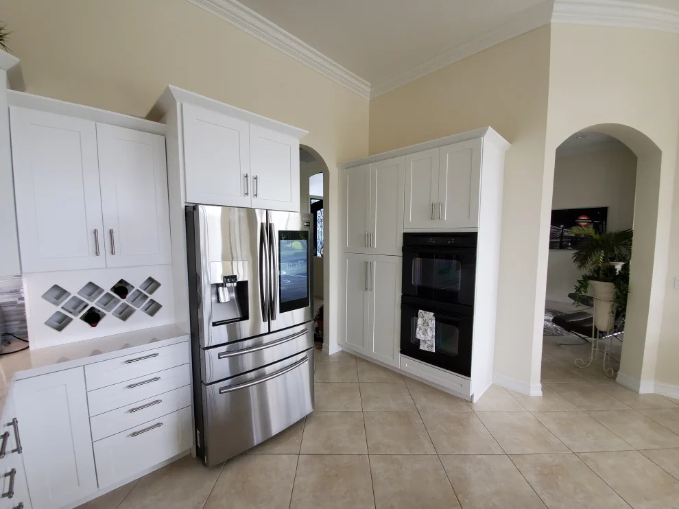 Modern Kitchen Renovation Featuring a Satin White Finish by Kitchen Solvers Of Fort Lauderdale - Photo 4